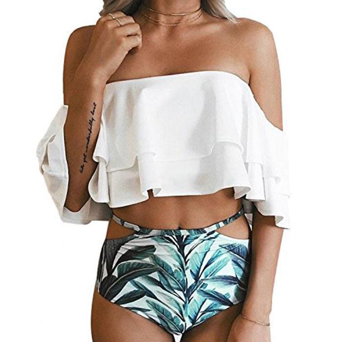 Ruffled Bikini Set